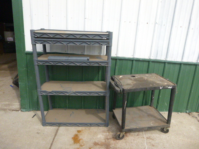 lot 29 image: Shelf and Cart