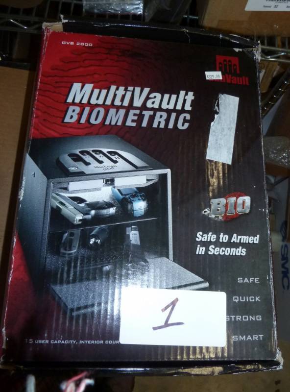 lot 1 image: GunVault GVB2000 Biometric MultiVau...