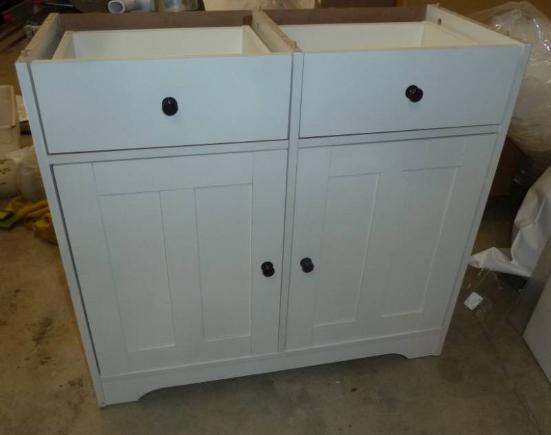 lot 7 image: New kitchen cabinet, waiting for yo...