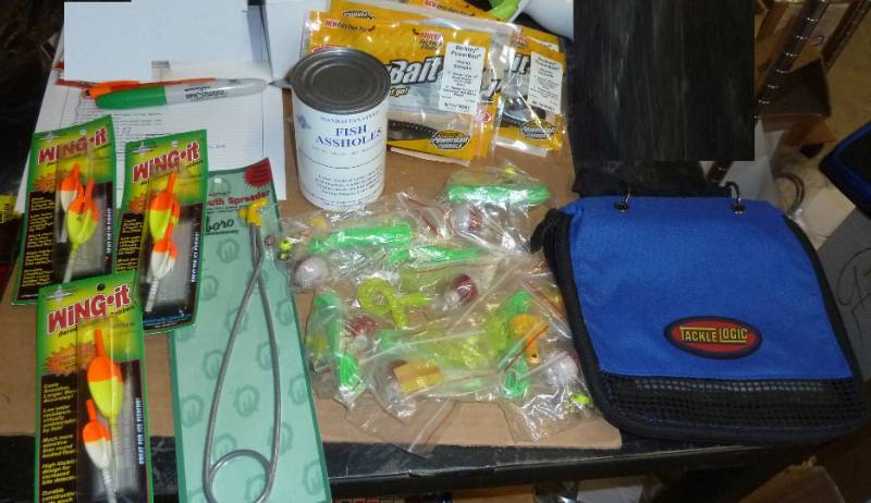lot 47 image: fishing lot - tackle bag, mouth spr...