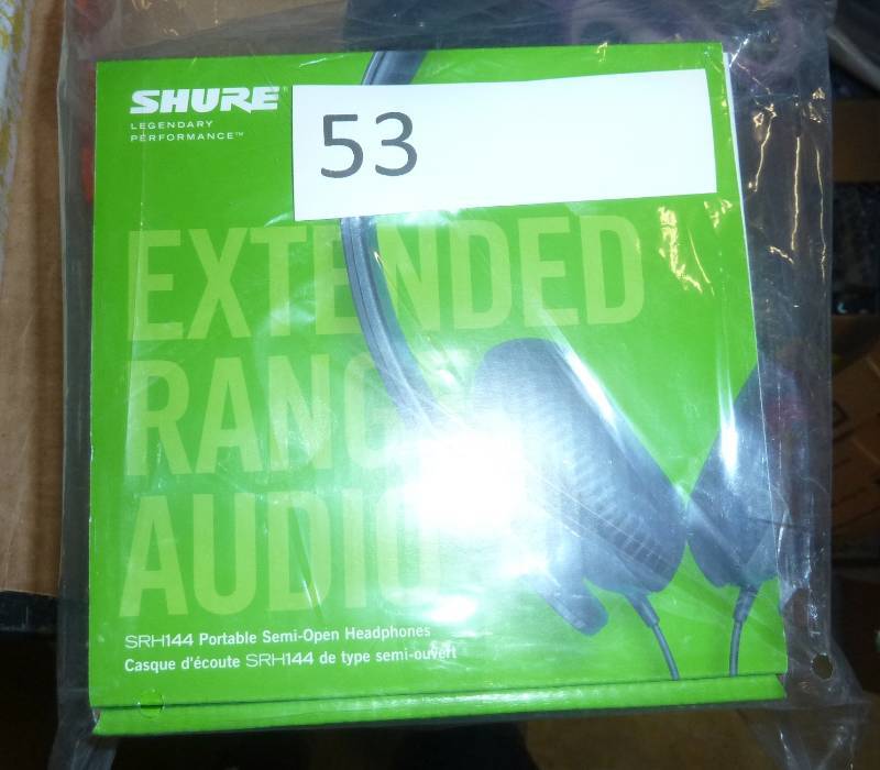 lot 53 image: New Shure SRH144 extended range aud...