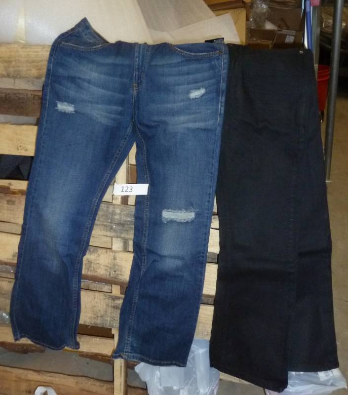 lot 123 image: Two New pair of Adam Levine Jeans P...