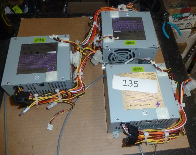 lot 135 image: 3 New 24V DC to DC power supplies...