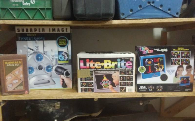 lot 40 image: Sharper Image Hover Target Game, 2-Lite Brites, 1-Mancala Game