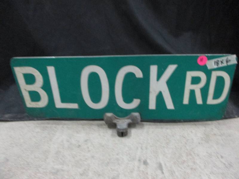 Block Road Sign