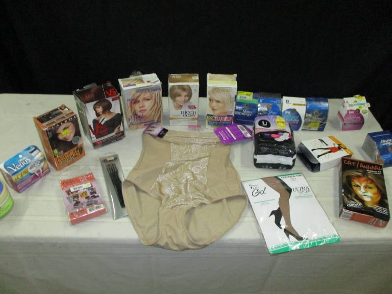 Hair Colors and pantyhose and misc ladies items