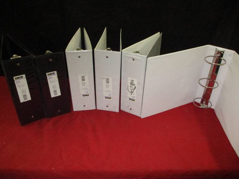 Six  3 binders
