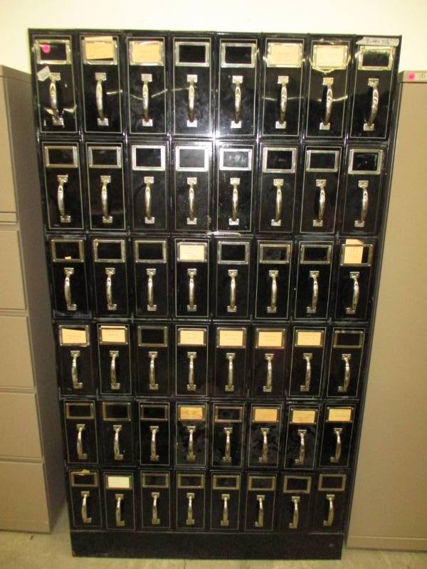 Patent number 1911 July 4th, Filing File case 48 drawers