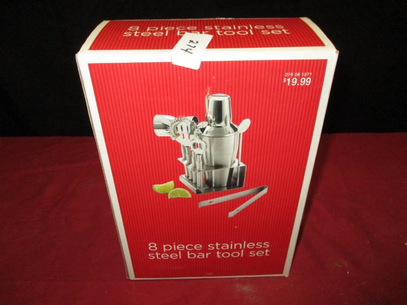 8 piece stainless steel Bar tool set