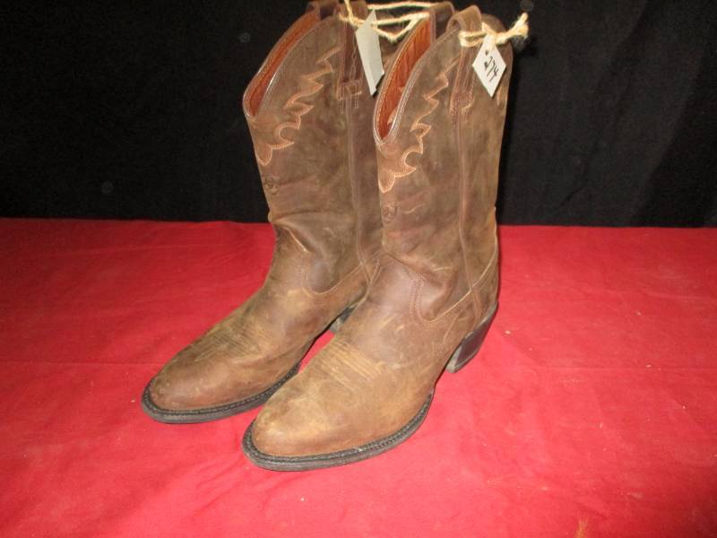 Ariat Size 9 12 Leather Cowboy Boots