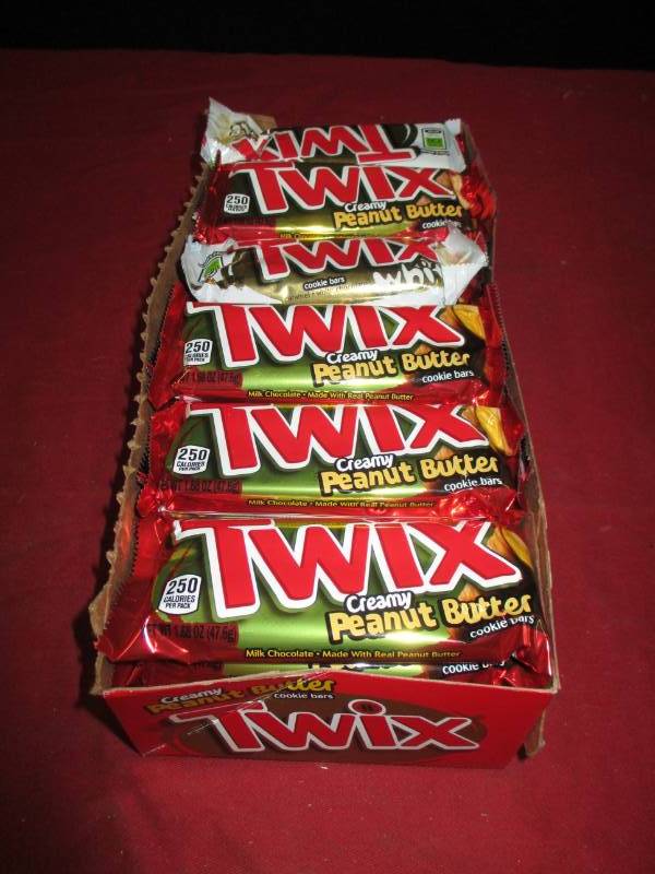 24 Twix peanut butter and white chocolate