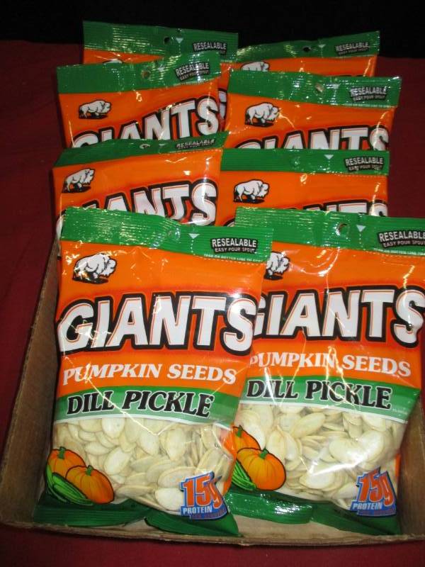 8 bags of dill pickle pumpkin seeds