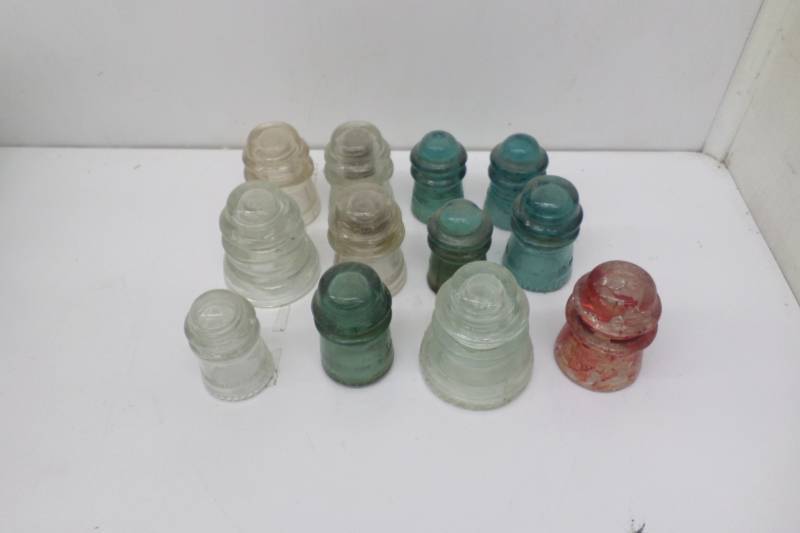 12 Vintage Telephone Insulators