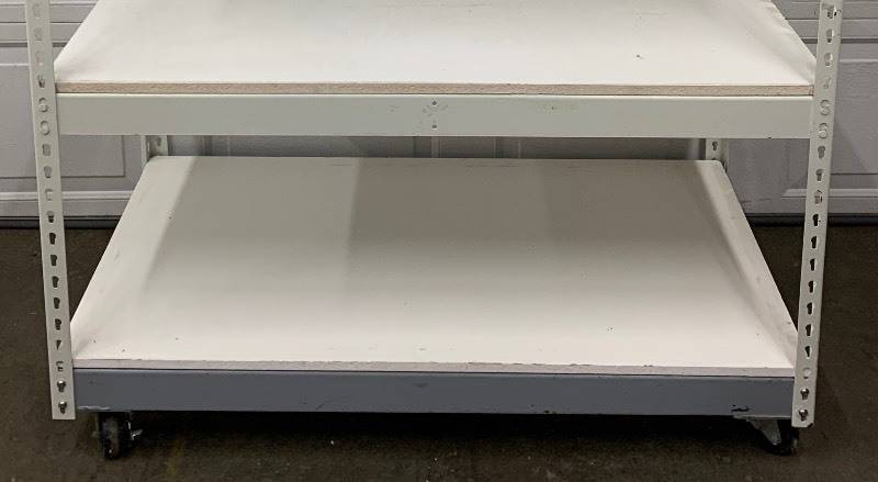 lot 1 image: 6 ft. Storage Or Retail Shelves