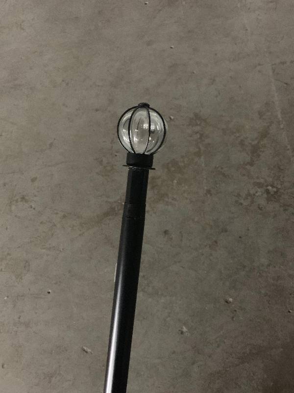 lot 13 image: Curtain Rod With Crystal Ball