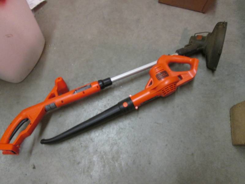 lot 12 image: Black & Decker 20V Max Weed Trimmer...