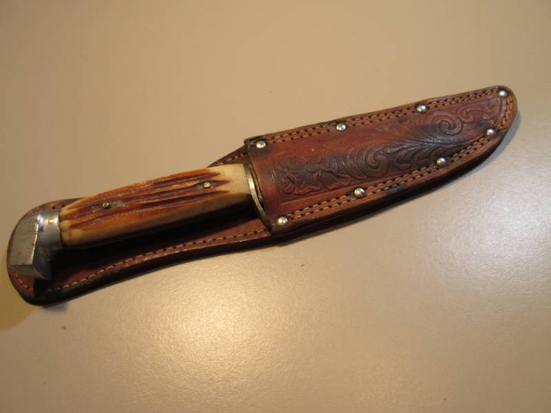 lot 64 image: Vintage 8 Japan Knife with Sheath ...