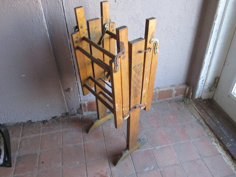 lot 73 image: Vintage Wood Wardway Ball Bearing F...