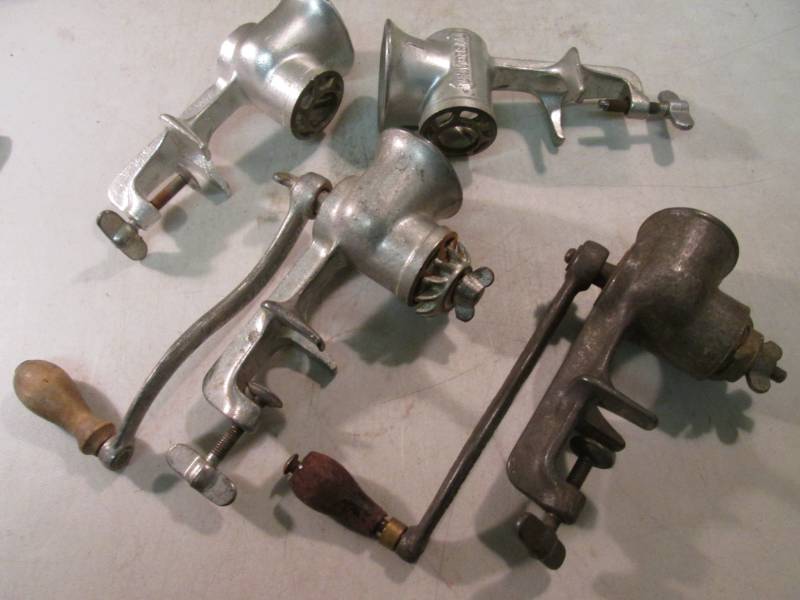 lot 90 image: Vintage Meat Grinders  CS...
