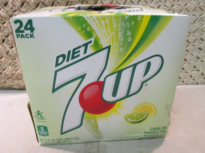 lot 102 image: 24-Pack Case of Diet 7-Up  B-1...