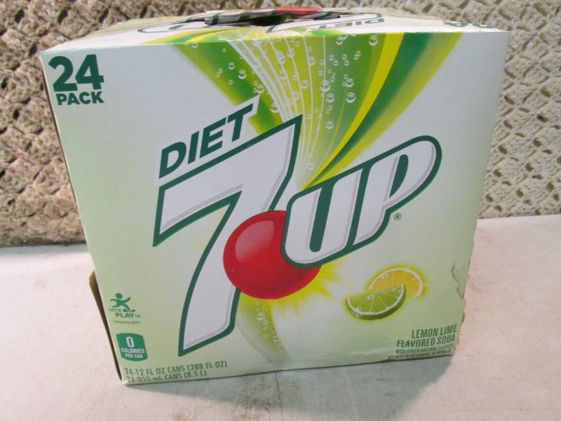 lot 104 image: 24-Pack Case of Diet 7-Up  B-1...