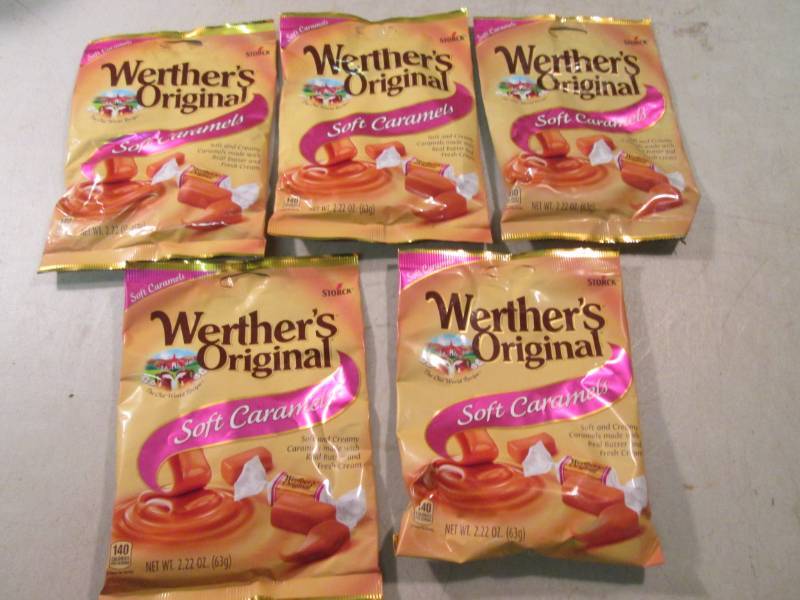 lot 126 image: 5 Bags of Werthers Original Soft Ca...
