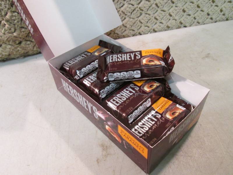 lot 142 image: Box of 12 Hersheys Caramels Best by...