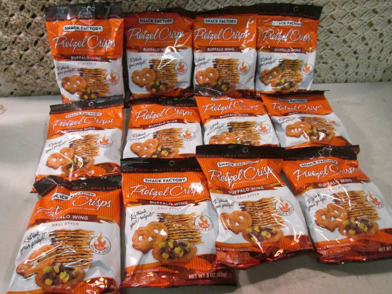 lot 150 image: 12 Bags of Snack Factory Pretzel Cr...