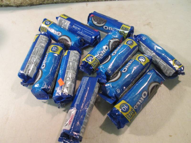 lot 155 image: 12 Packs of Oreo Cookies Best by De...