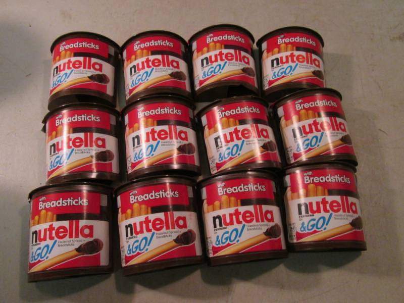 lot 158 image: 12 Nutella & Go with Bread Sticks B...