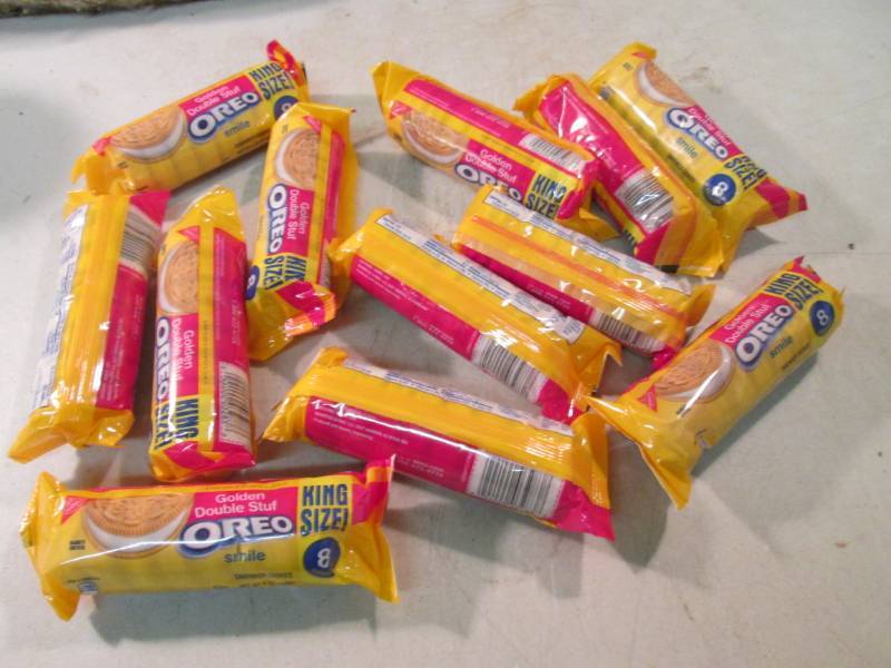 lot 161 image: 12 Packs of Golden Double Stuf Oreo...