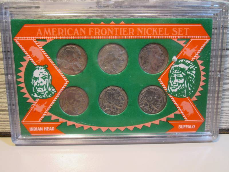lot 192 image: American Frontier Nickel Set 6 Buff...