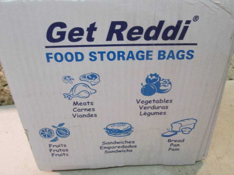 lot 225 image: Box of 1000 3.5 quart Food Storage ...