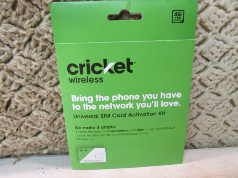 cricket sim card