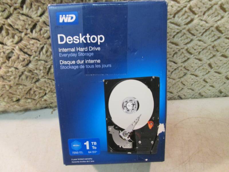 lot 250 image: WD Desktop Internal Hard Drive 1 TB...