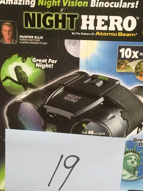 lot 19 image: Night Vision 10x Binoculars in very good condition