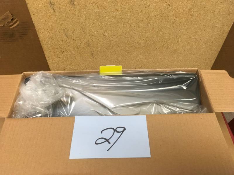 lot 29 image: Architectural Mailboxes Wayland Black Wall Mount Mailbox in good condition