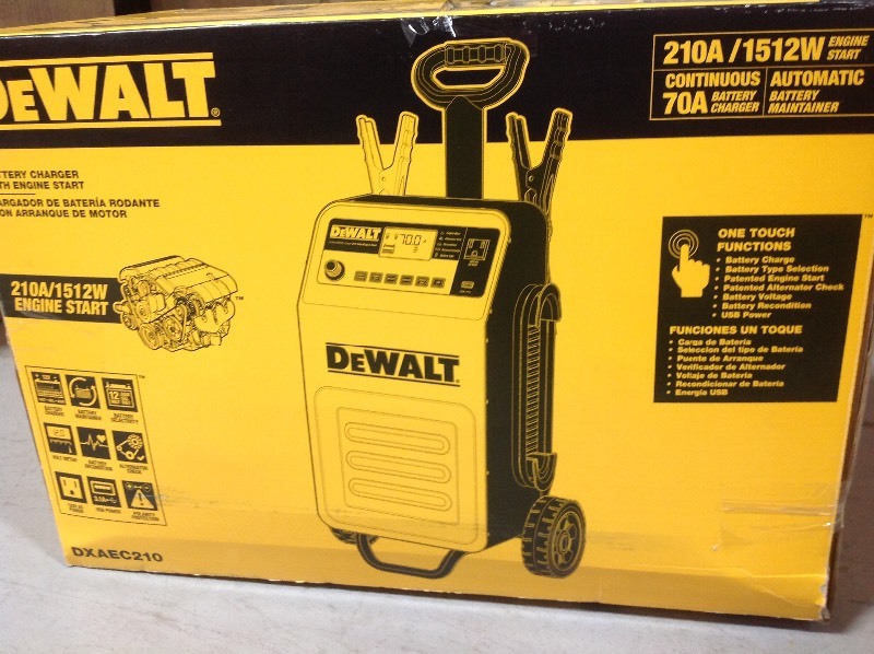 lot 107 image: Dewalt 70 Amp Wheel Charger with 200 Amp Engine Start in good condition