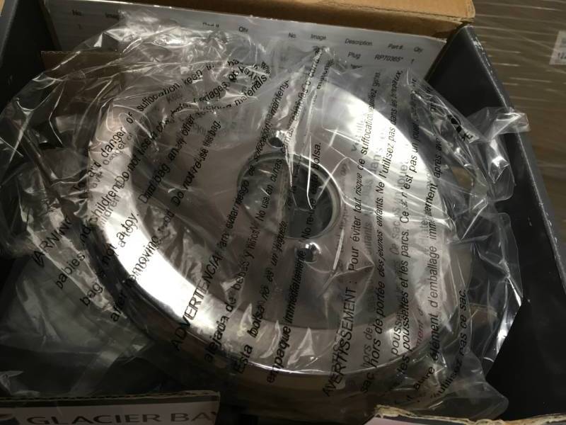 lot 8 image: Glacier Bay Aragon Single-Handle 1-Spray Tub and Shower Faucet in Chrome (Valve Included) n good condition
