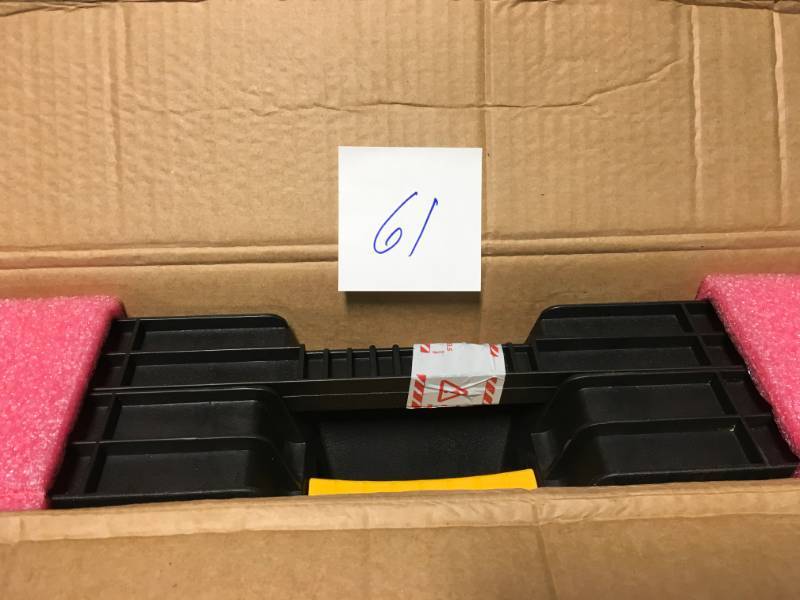 lot 61 image: Keter 21.65 in. x 33.46 in. x 29.7 in. Folding Work Table not used