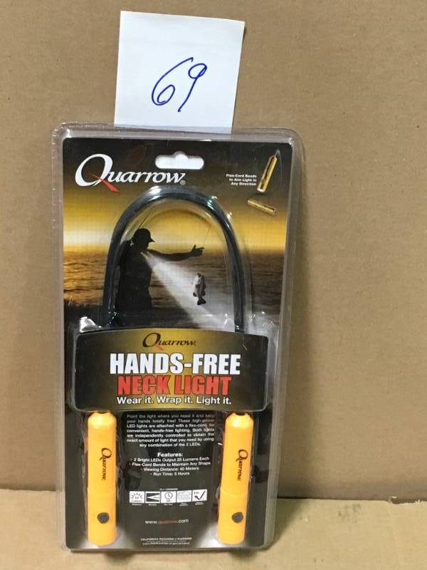 lot 69 image: Quarrow AA 40 Lumen 2 LED Hands-Free Neck Light in good condition
