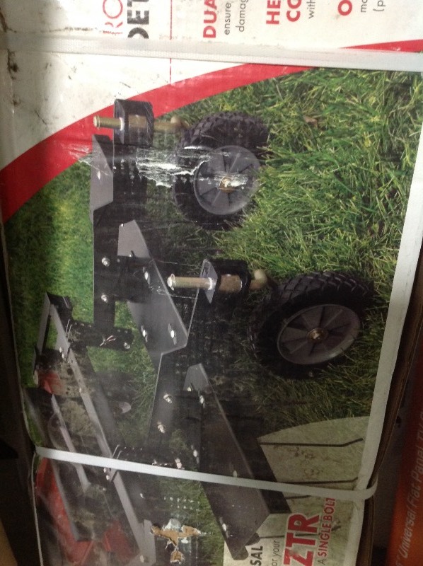 lot 111 image: Brinly-Hardy 48 in. Front Mount Dethatcher for ZTR Mowers not used