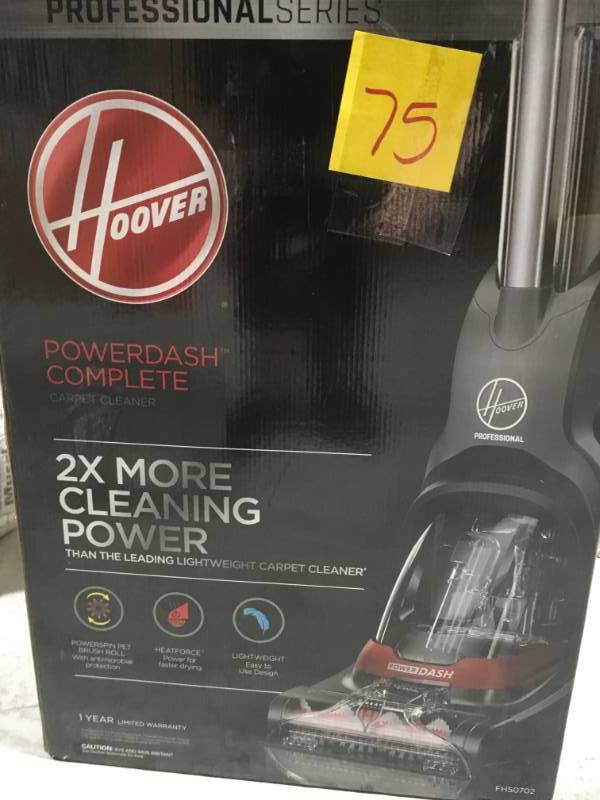 lot 75 image: Hoover Professional Series PowerDash Complete Upright Carpet Cleaner in very good condition