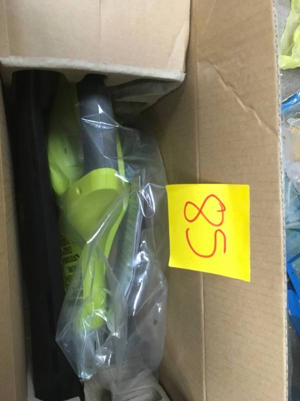 lot 85 image: RYOBI ONE 120 MPH 18-Volt Lithium-Ion Cordless Hard Surface Leaf BlowerSweeper - Battery and Charger Not Included not used