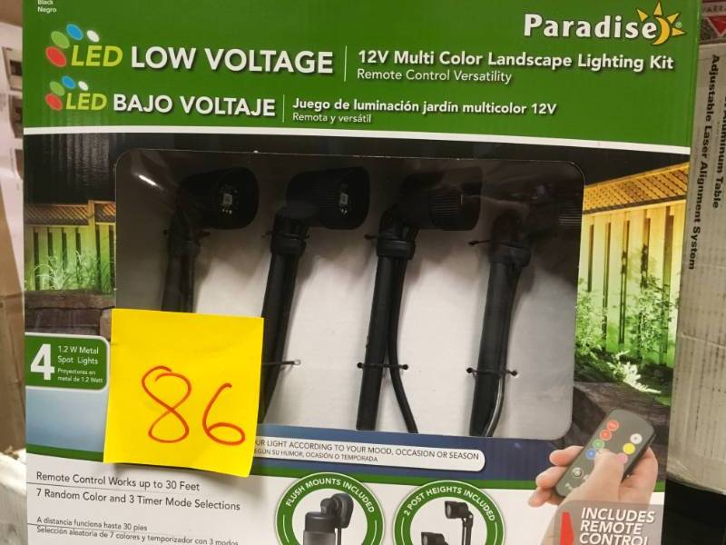 lot 86 image: Multi Color LED Nano Spot Light (4-Pack) not used