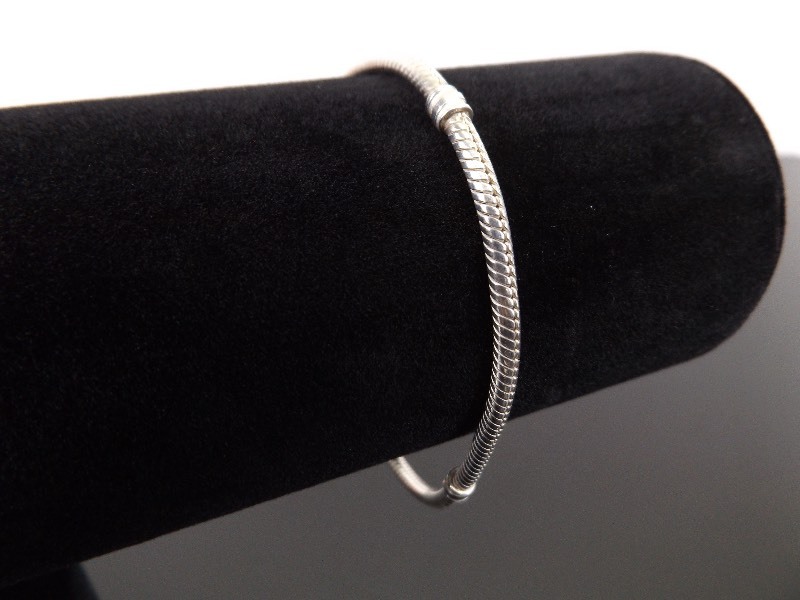 lot 45 image: .925 Sterling Silver Pandora Bracelet