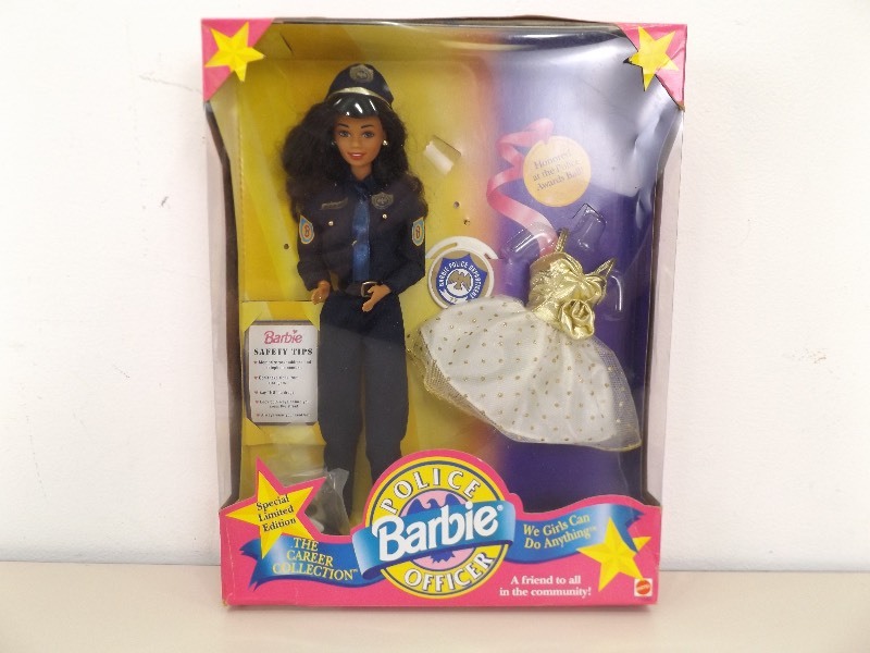 lot 19 image: RARE Police Officer Brown Skin Barbie