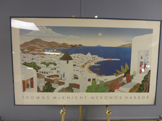 THOMAS MCKNIGHT MYKONOS HARBOR PRINT