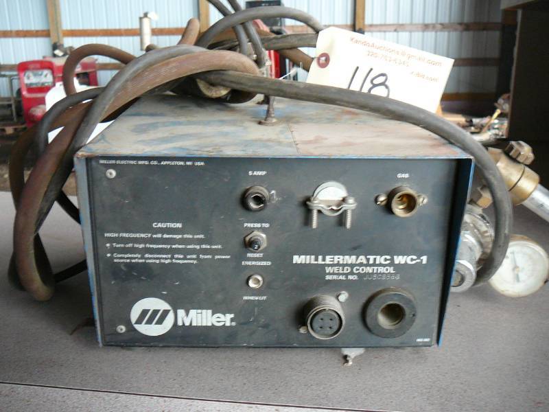 lot 118 image: Millermatic WC-1 Weld Control