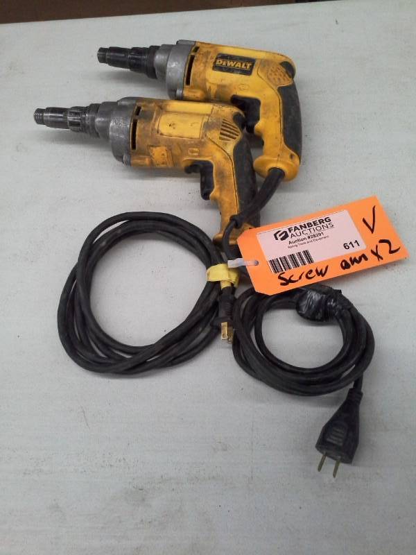 lot 611 image: DeWalt DW268 VSR Versa Cluth Screwdrivers